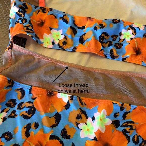 Kandi Kouture Orange Floral Leopard Print Mesh Panel Dance Leotard Size TM - Picture 11 of 11